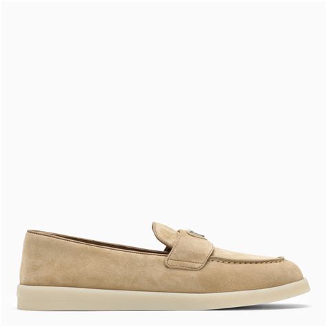 prada loafer beige|Prada lace up shoes.